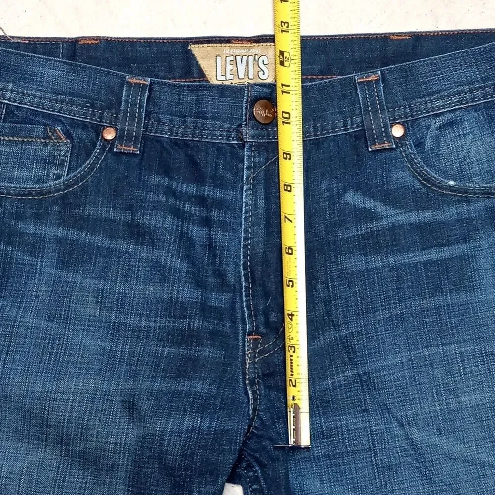 Levi's 511 Skinny Jeans Size 40x32 Slim Fit Y2K Zipper Pocket Denim VTG